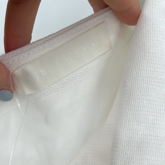 SIR. Clemence One Shoulder Midi Dress in Ivory 0 \ XS - Picture 9 of 10